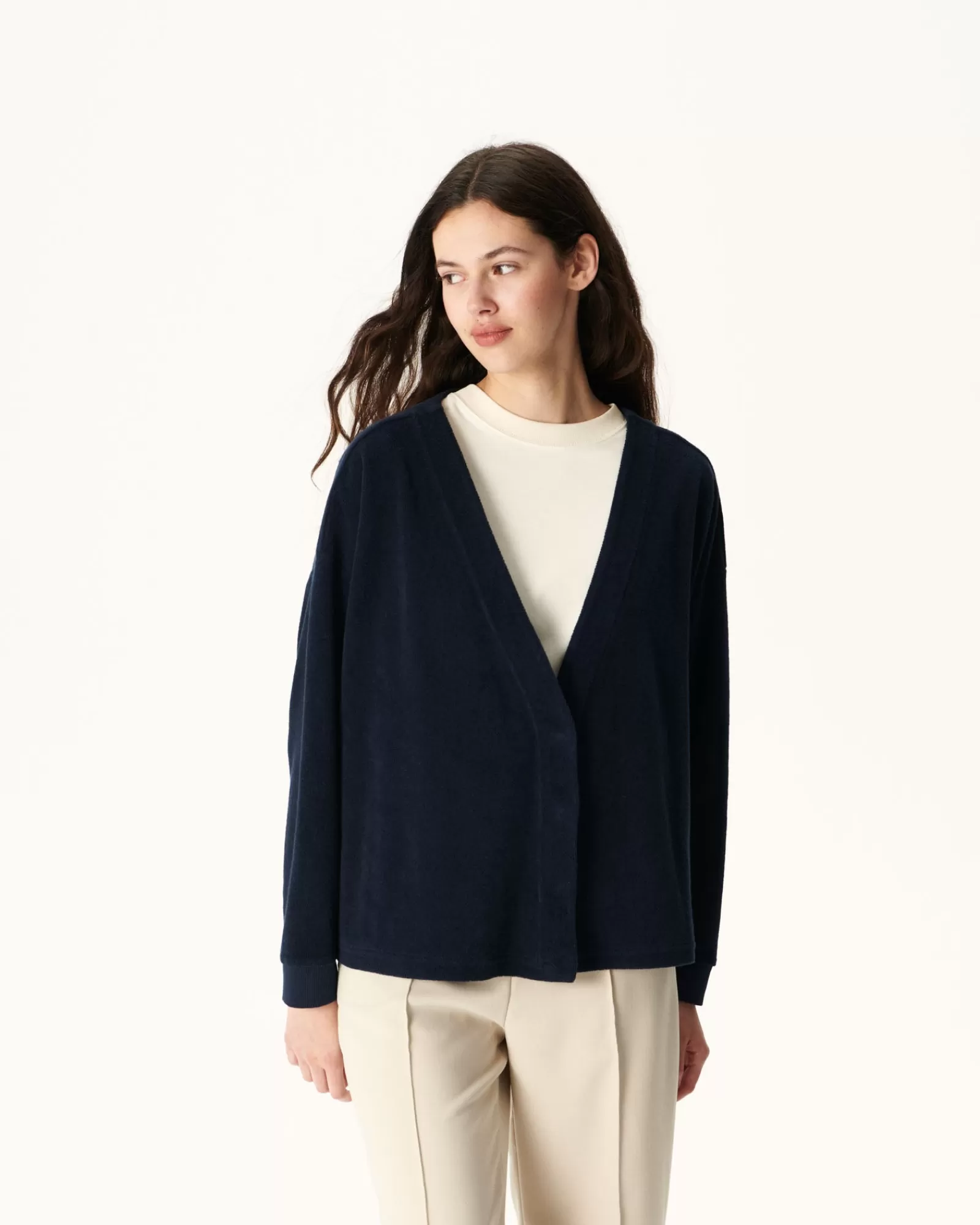 Clearance JOTT Cardigan Eponge A Manches Longues Marine Pamplona 104 Navy