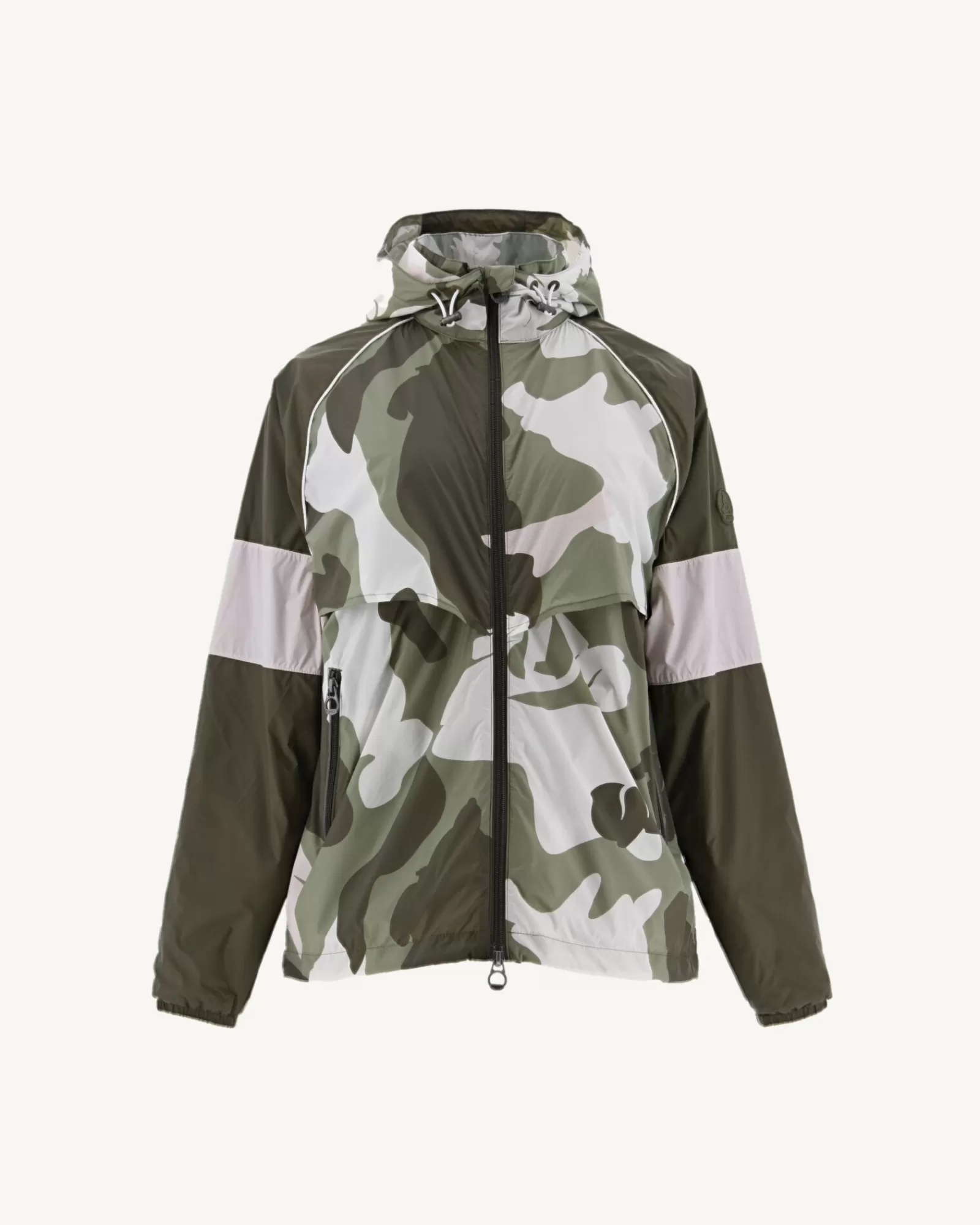 Clearance JOTT Coupe-Vent A Capuche Camo Kaki Clair Scirocco 4571 Camo Bush