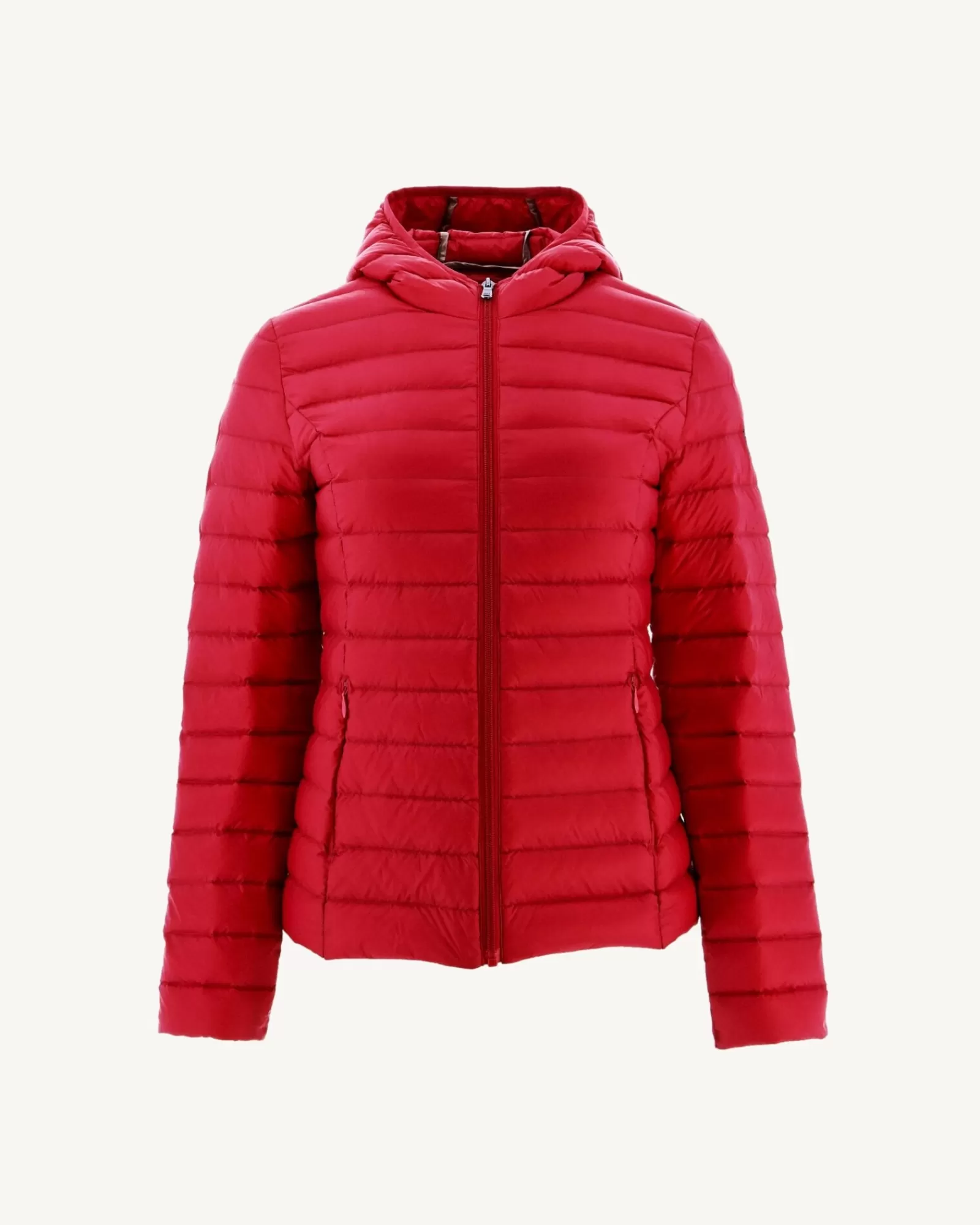 Clearance JOTT Doudoune Legere A Capuche Rouge Cloe 300 Red