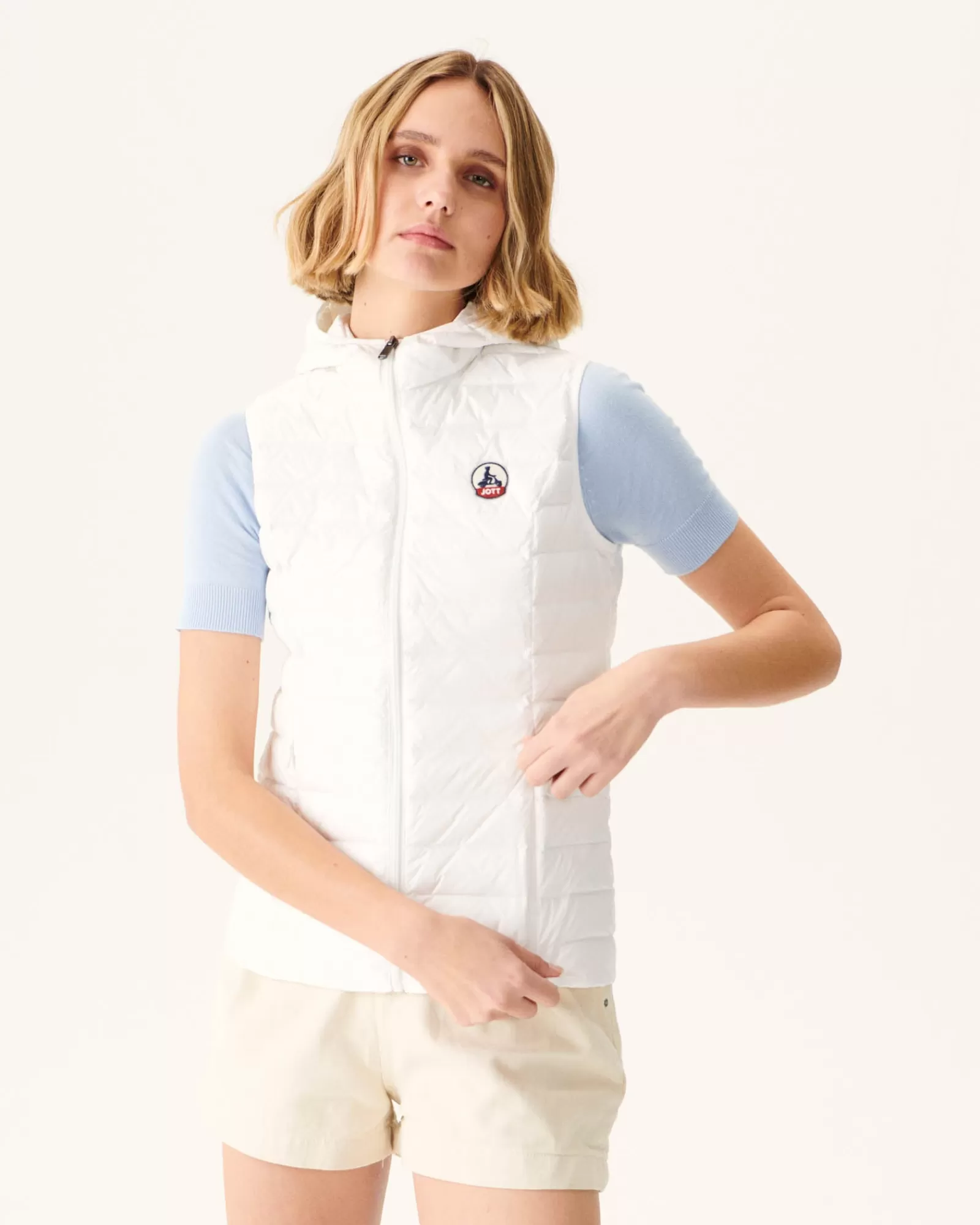 New JOTT Doudoune Legere Sans Manches Blanc Mali 901 Blanc