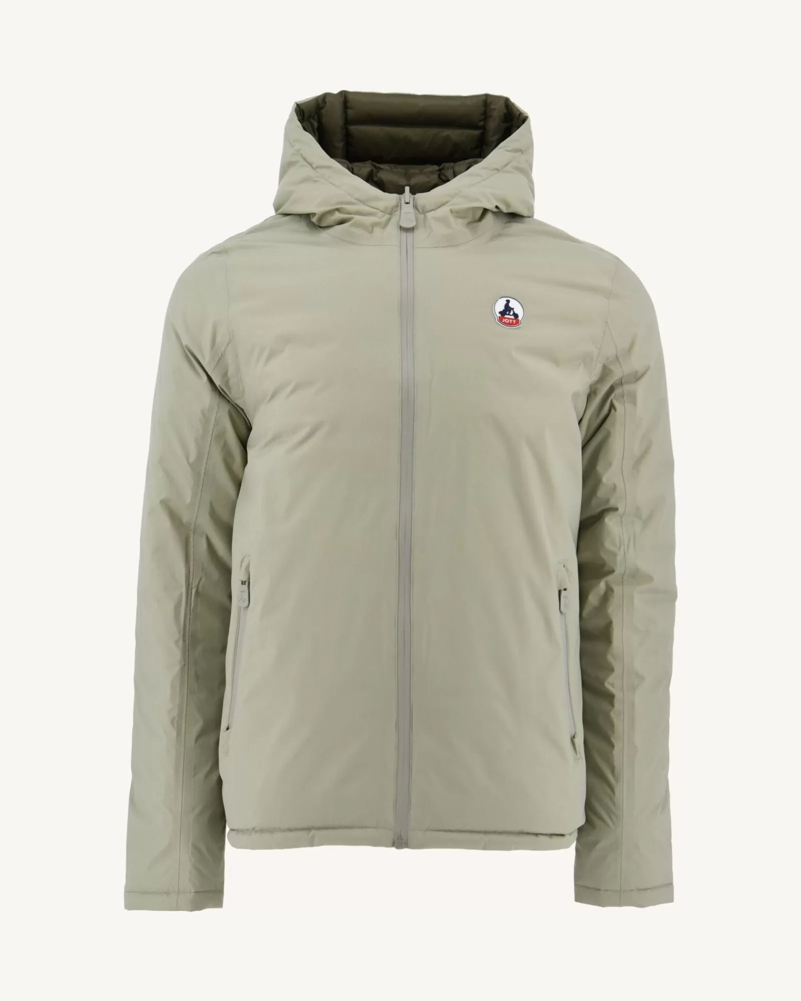 New JOTT Doudoune Reversible A Capuche Sauge/Army Bergen 829 Sauge/Army