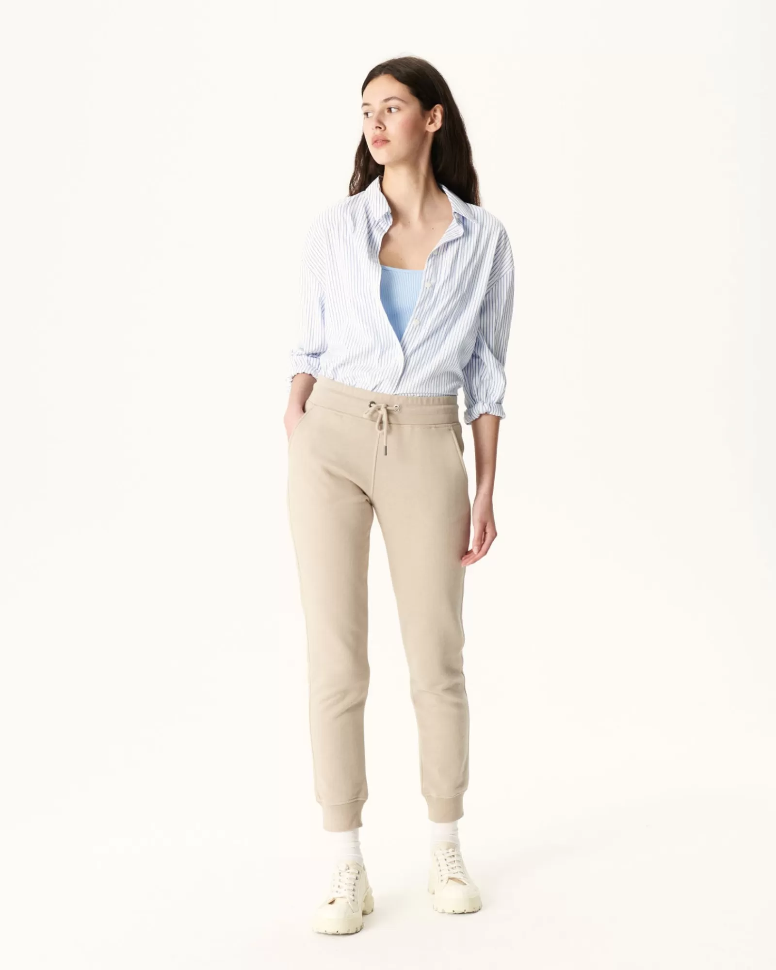 Clearance JOTT Pantalon De Sport Femme En Coton Biologique Beige Valparaiso 804 Beige