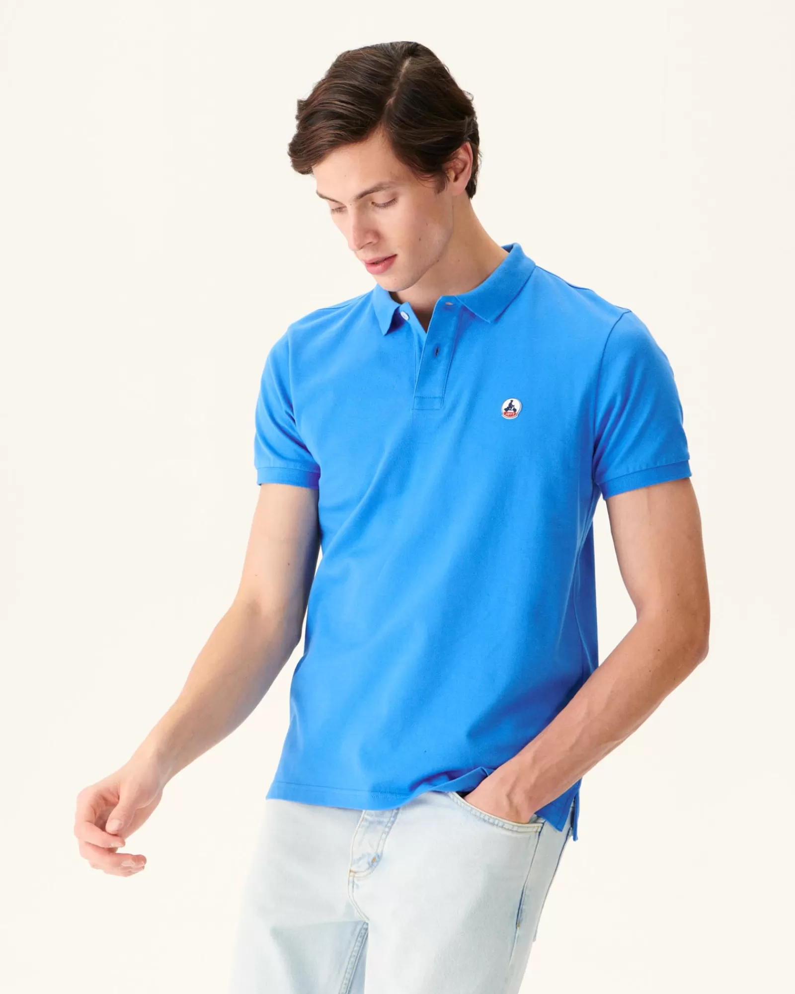 Flash Sale JOTT Polo Homme En Coton Biologique Azur Marbella 183 Azure