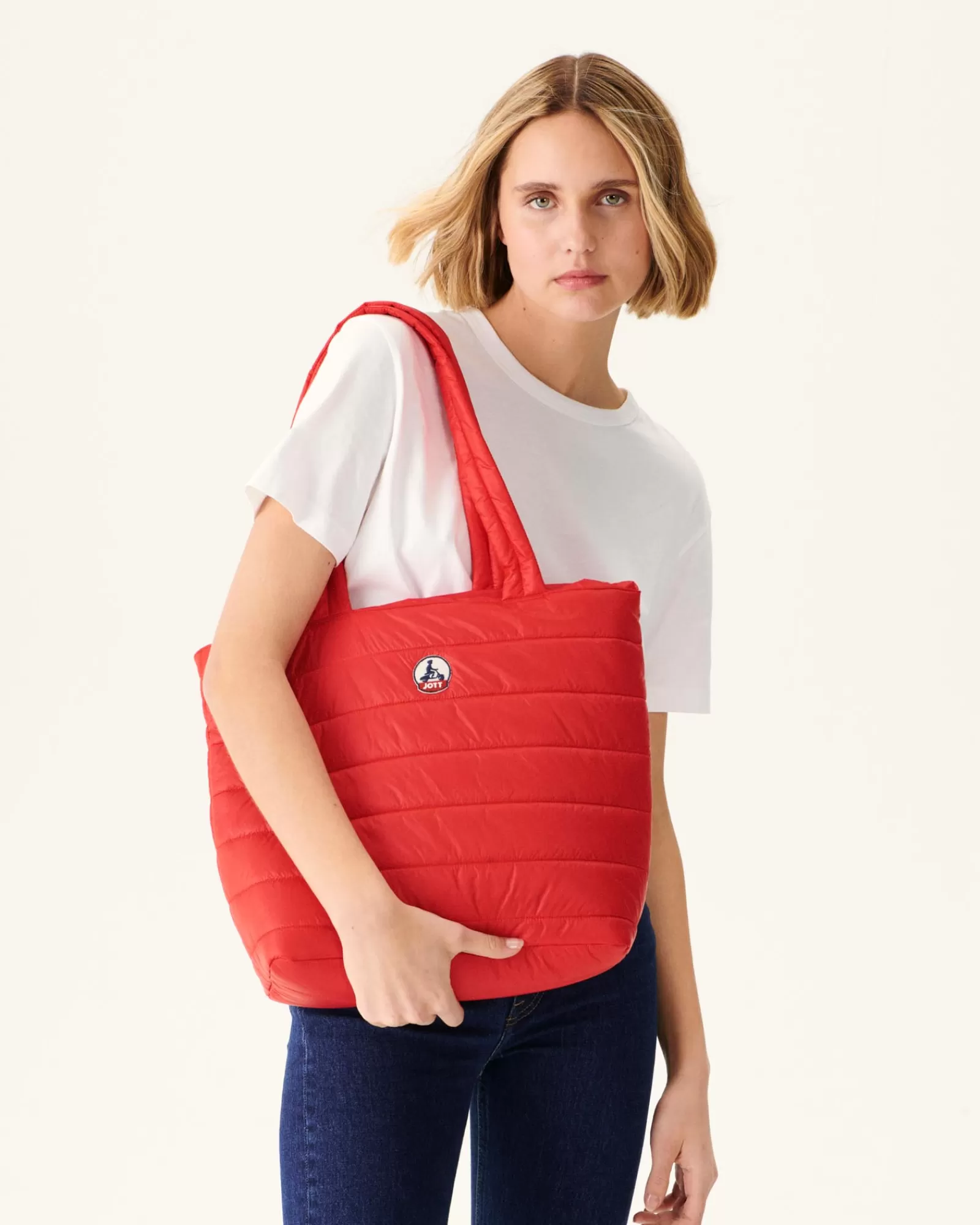 Hot JOTT Sac A Main Rouge Vif Nita 318 Fire Red