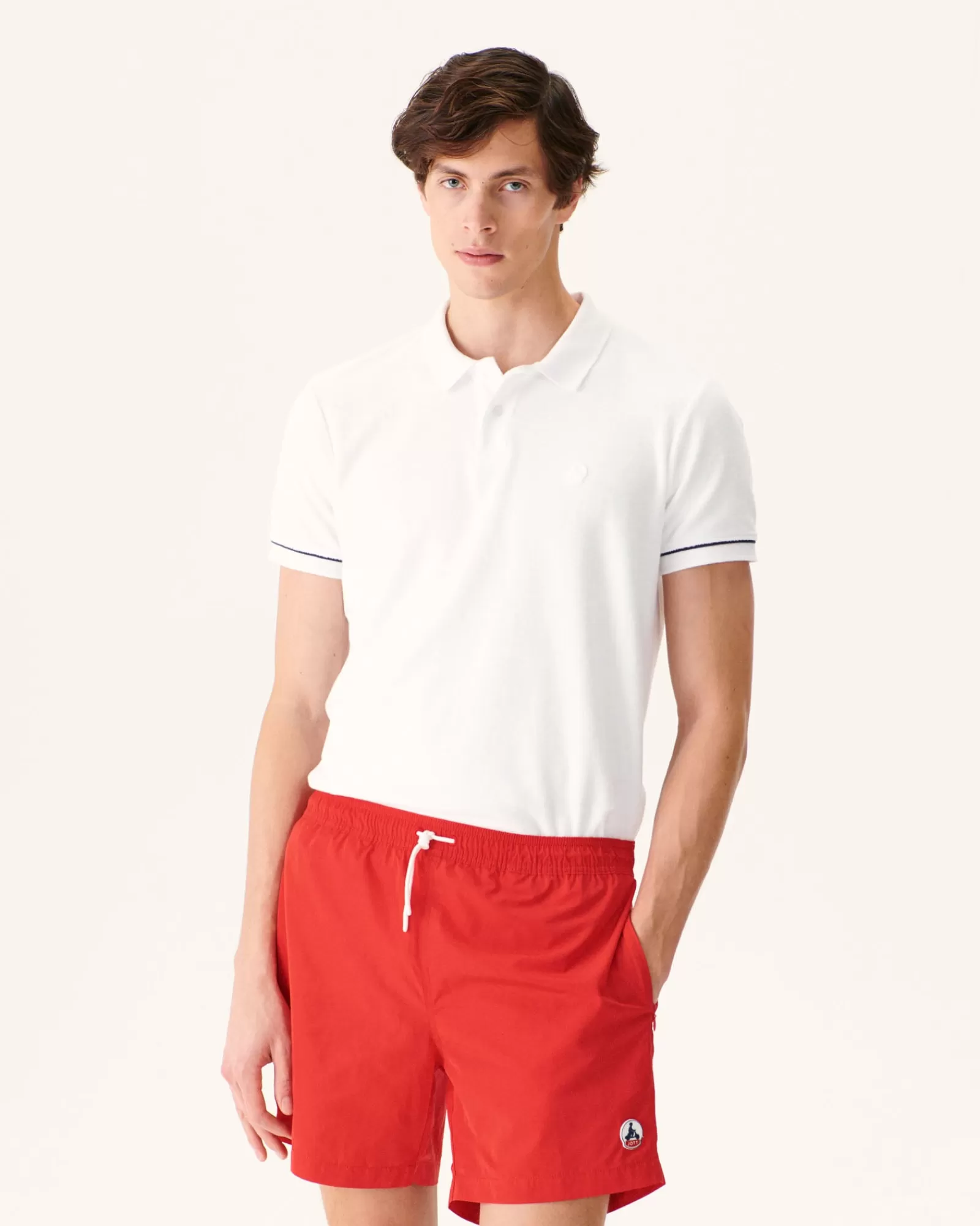 New JOTT Short De Bain Rouge Vif Biarritz 318 Fire Red
