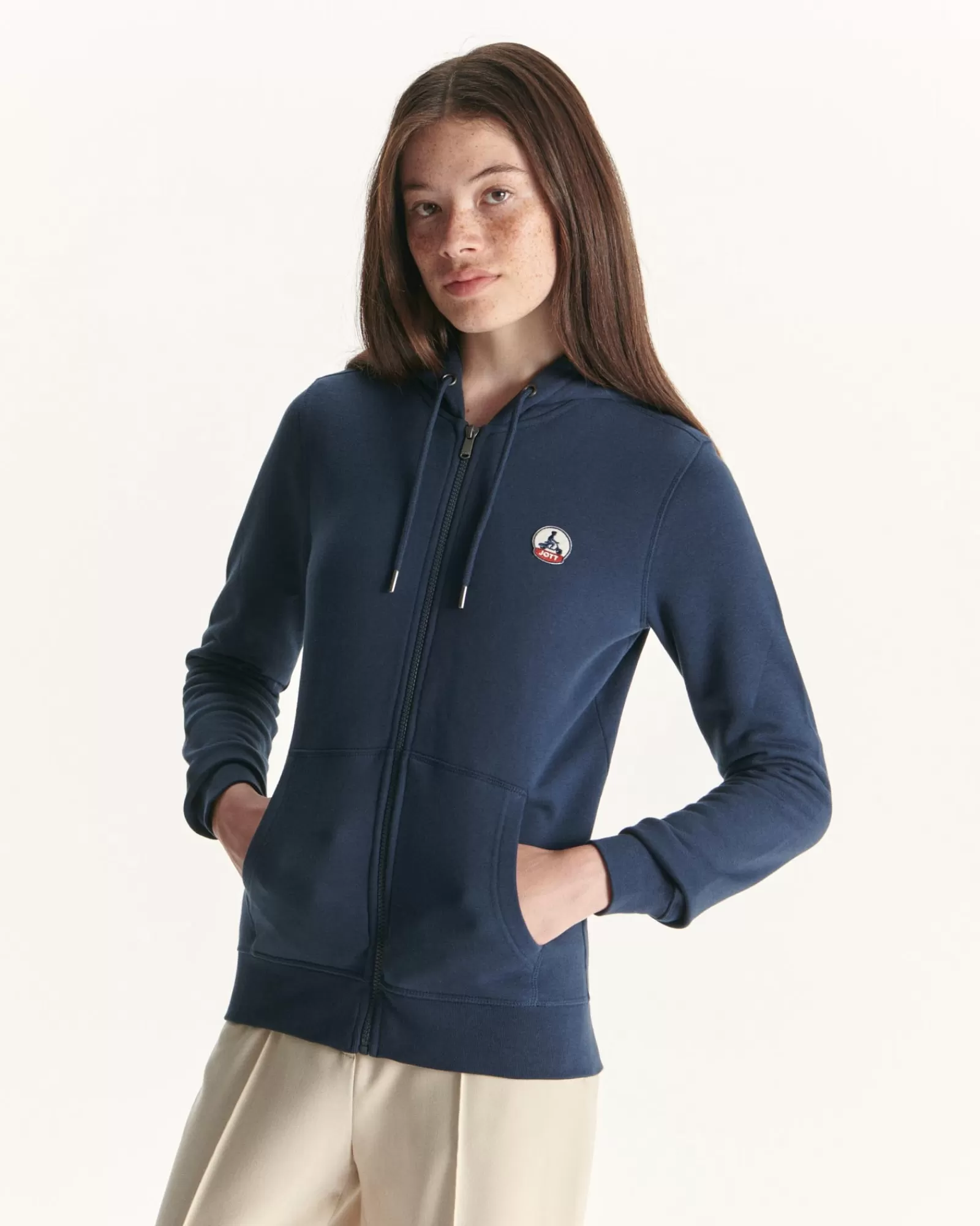 Best Sale JOTT Sweat A Capuche Femme En Coton Biologique Marine Oaxaca 104 Navy