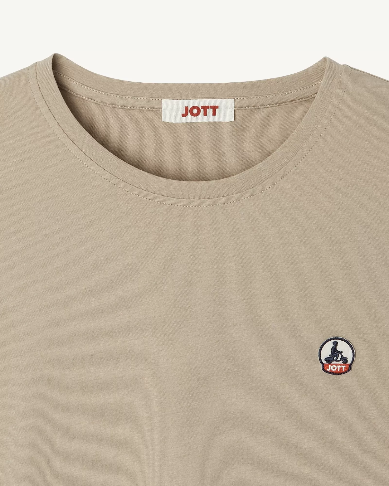 Flash Sale JOTT T-Shirt A Col Rond Femme En Coton Biologique Beige Rosas 804 Beige
