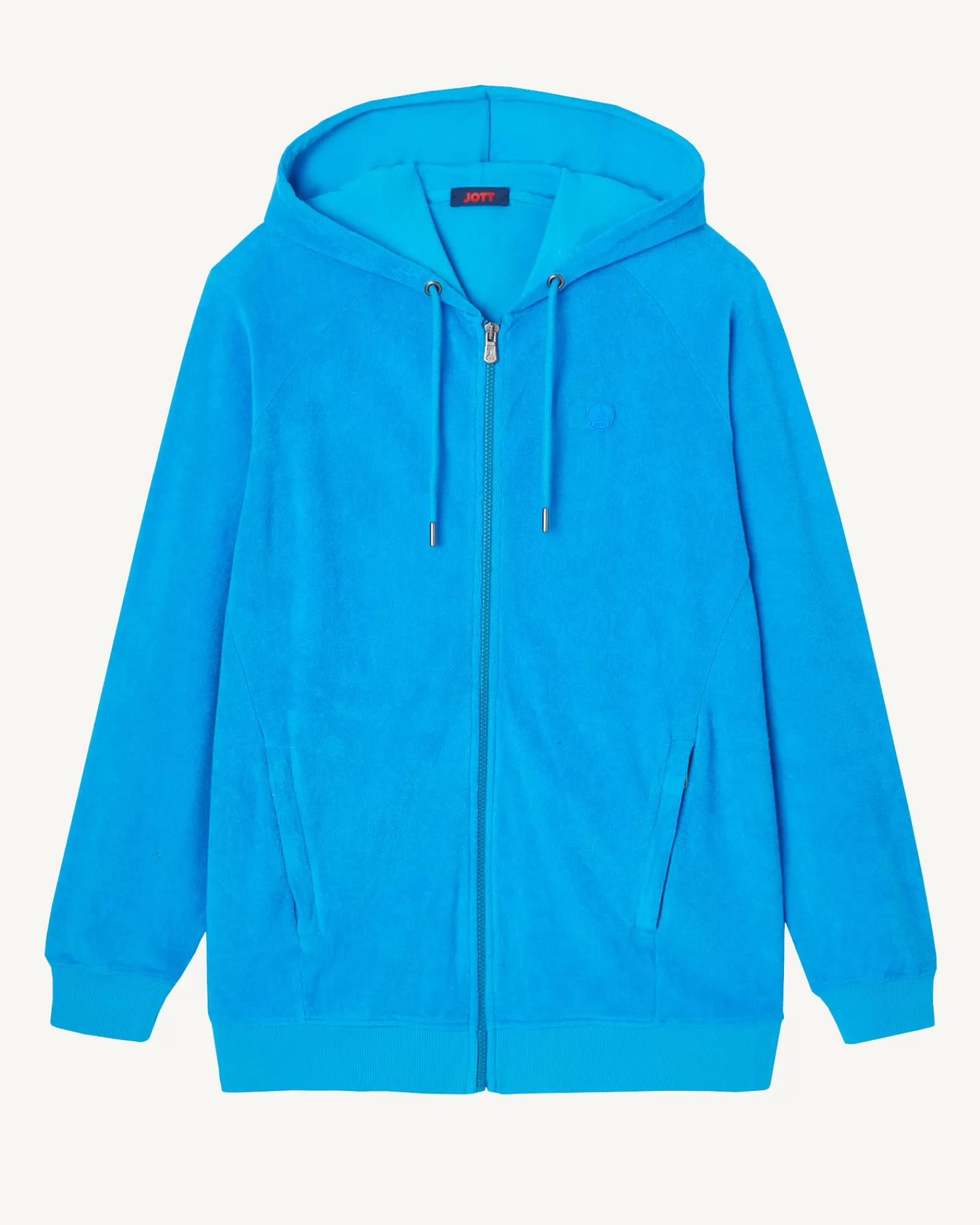 Shop JOTT Veste Zippee Eponge A Capuche Azur Nazare 183 Azure