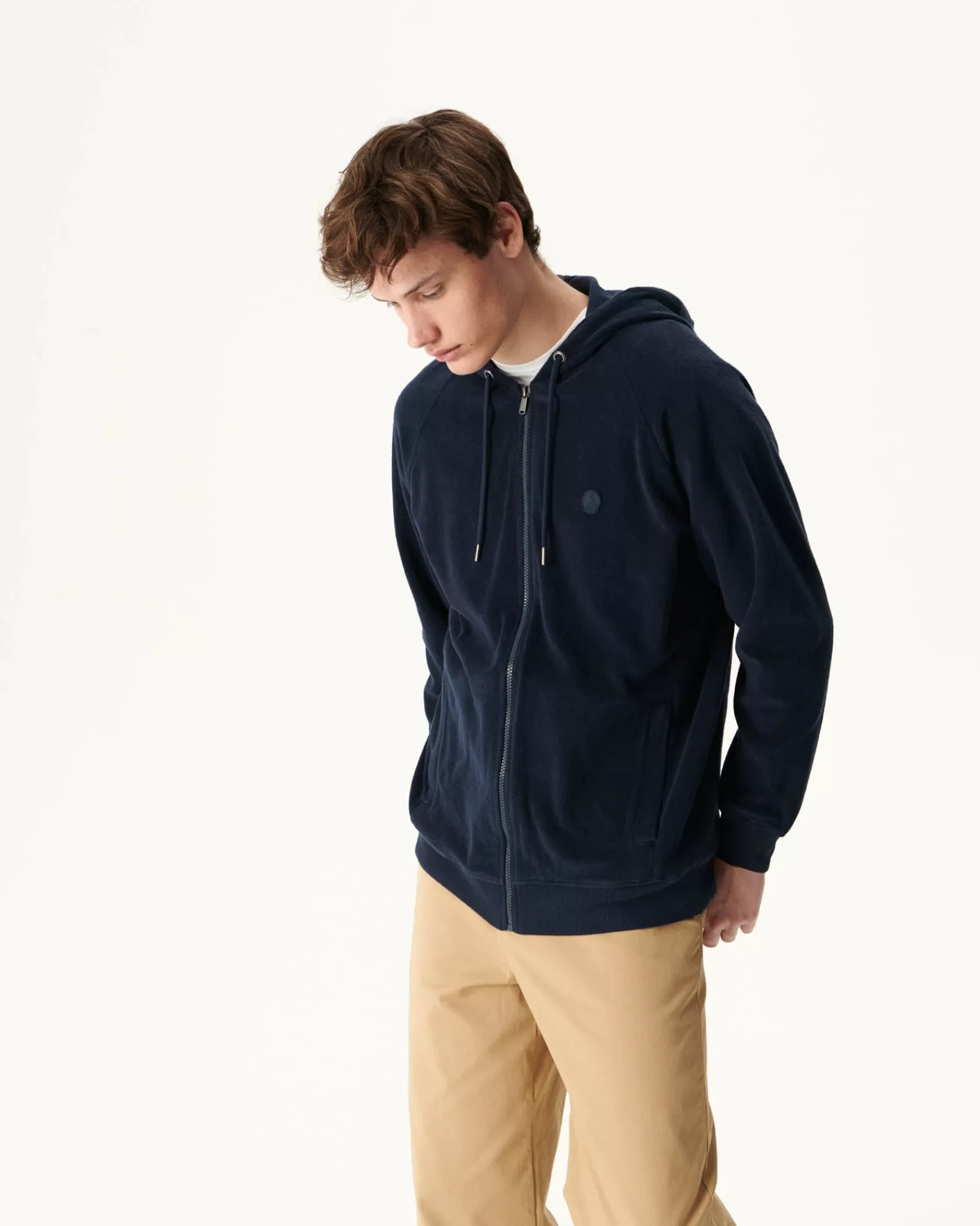 Outlet JOTT Veste Zippee Eponge A Capuche Marine Nazare 104 Navy