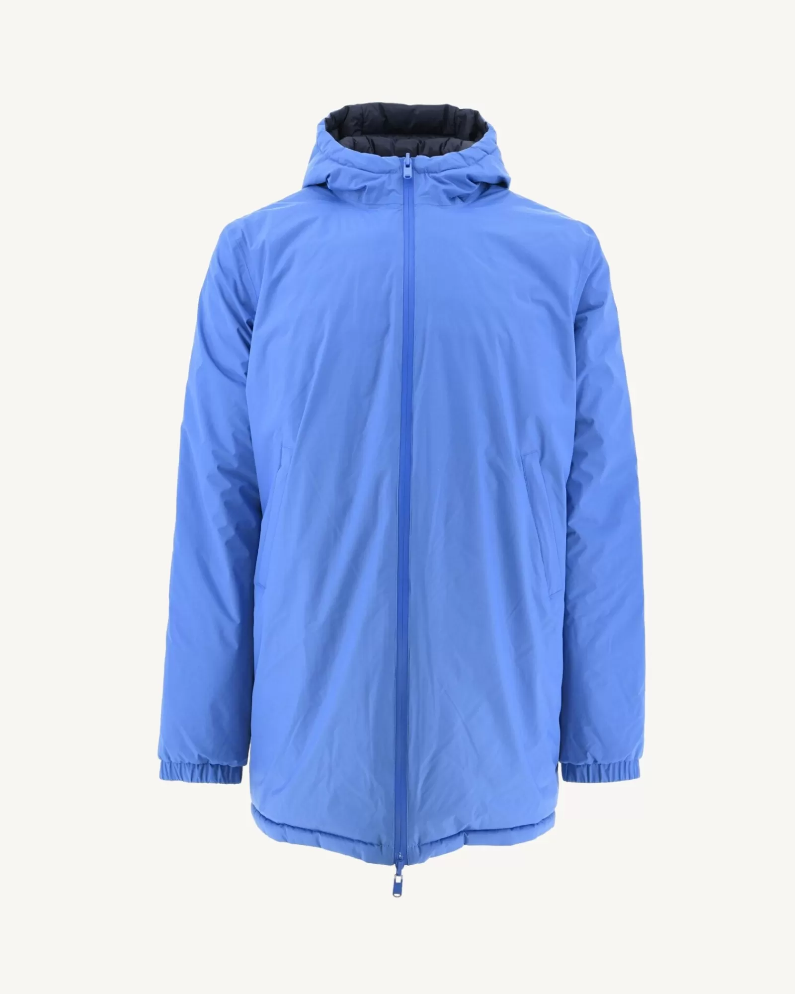 Best Sale JOTT Doudoune Longue Reversible A Capuche Azur/Marine Amsterdam 1830 Azure/Navy