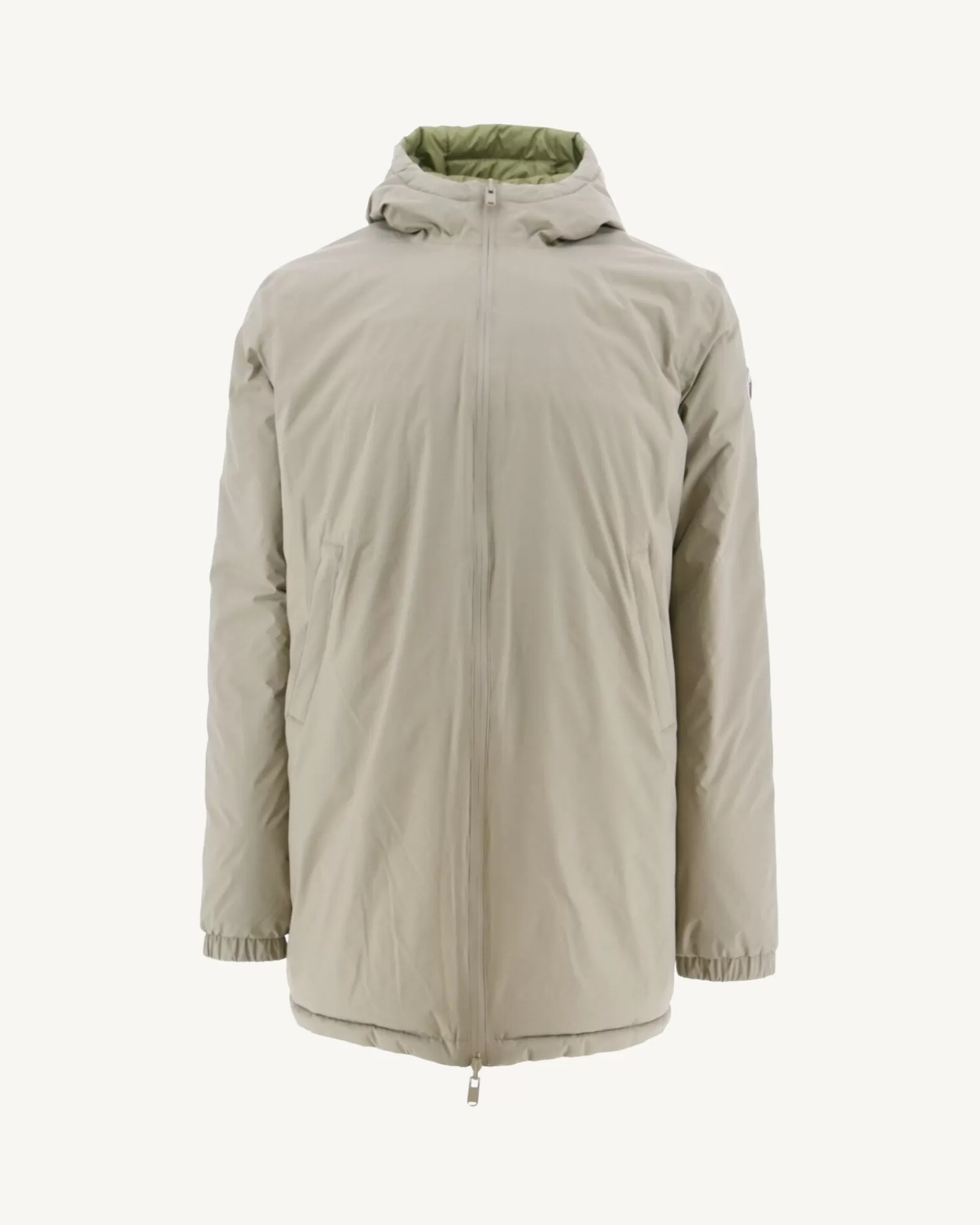 Cheap JOTT Doudoune Longue Reversible A Capuche Beige/Kaki Clair Amsterdam 8040 Beige/Bush