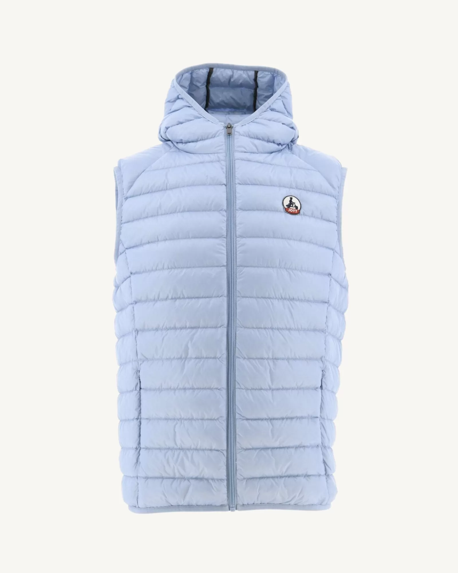 Cheap JOTT Doudoune Sans Manches A Capuche Bleu Clair Pat 180 Soft Blue